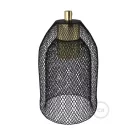 Bare bulb cage metal lampshade Ghostbell with E27 bulb socket