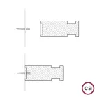Rolé, wooden wall-mounted cable tie for pendant lamp