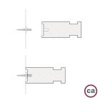 Rolé, wooden wall-mounted cable tie for pendant lamp