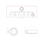 Connection box and basic set for Creative-Tubes porcelain