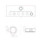 Connection box and basic set for Creative-Tubes porcelain