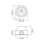 French-style wall mounting kit and porcelain base for Creative-Tubes