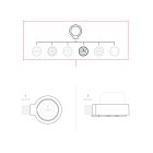 French-style wall mounting kit and porcelain base for Creative-Tubes