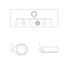 French-style wall mounting kit and porcelain base for Creative-Tubes