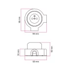 French-style wall mounting kit and porcelain base for Creative-Tubes