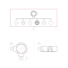 French-style wall mounting kit and porcelain base for Creative-Tubes