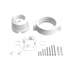 French-style wall mounting kit and porcelain base for Creative-Tubes