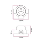 French-style wall mounting kit and porcelain base for Creative-Tubes