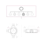 French-style wall mounting kit and porcelain base for Creative-Tubes