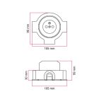 French-style wall mounting kit and porcelain base for Creative-Tubes