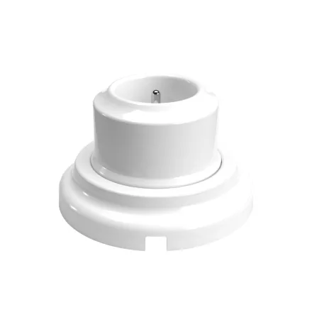 French 10/16A two-pole wall socket set and porcelain base
