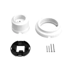 French 10/16A two-pole wall socket set and porcelain base