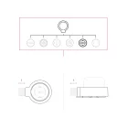 Schuko wall socket set and porcelain base for Creative-Tubes products