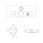 Schuko wall socket set and porcelain base for Creative-Tubes products