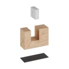 Wooden legs Table lamp holder set