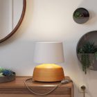 Wooden legs Table lamp holder set