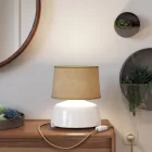 Wooden legs Table lamp holder set
