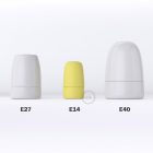 Porcelain E14 lamp holder set