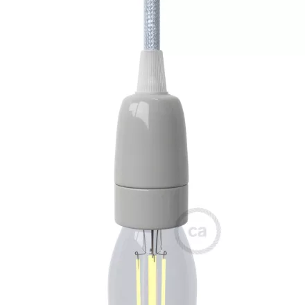 Porcelain E14 lamp holder set