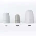 Porcelain E14 lamp holder set