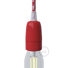 Porcelain E14 lamp holder set