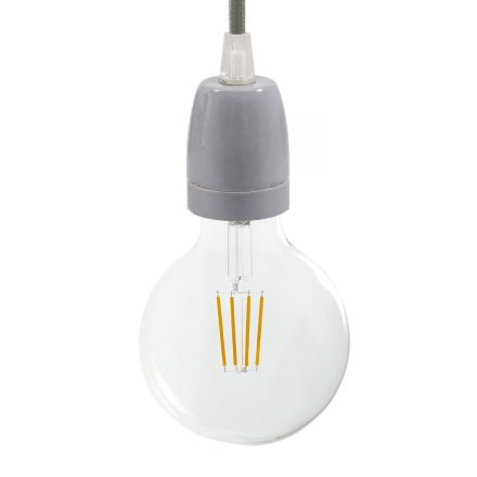 Porcelain E27 lamp socket set