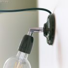 Porcelain E27 lamp socket set