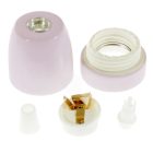 Porcelain E27 lamp socket set