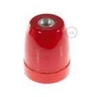 Porcelain E27 lamp socket set