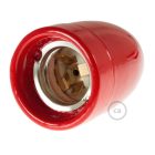 Porcelain E27 lamp socket set