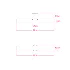 Esse14 wall or ceiling lamp for linear LED bulb S14d - Waterproof IP44 - IO