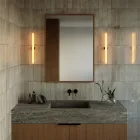 Esse14 wall or ceiling lamp for linear LED bulb S14d - Waterproof IP44 - IO