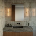 Esse14 wall or ceiling lamp for linear LED bulb S14d - Waterproof IP44 - IO