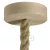 Wooden ceiling rosette set for 2XL cable
