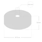 Wooden ceiling rosette set for 2XL cable