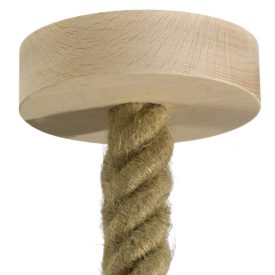 Wooden ceiling rosette set for 3XL cable