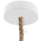 Wooden ceiling rosette set for XL cable