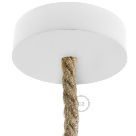 Wooden ceiling rosette set for XL cable