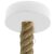 Wooden ceiling rosette set for 3XL cable