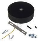 Wooden ceiling rosette set for XL cable