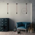 Wooden ceiling rosette set for XL cable