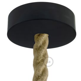 Wooden ceiling rosette set for 2XL cable