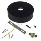 Wooden ceiling rosette set for 2XL cable