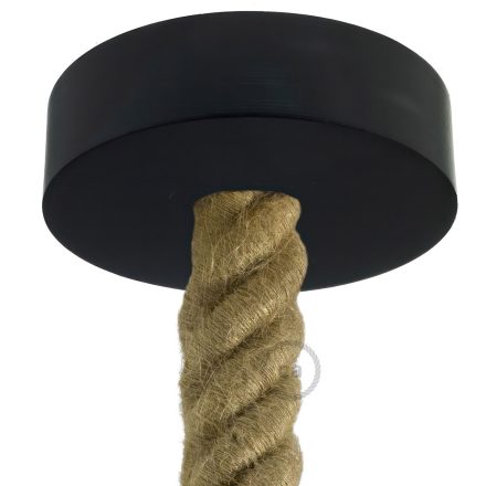 Wooden ceiling rosette set for 3XL cable