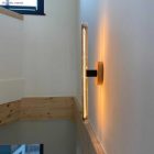 Oval wooden ceiling rosette set