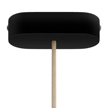 Oval wooden ceiling rosette set