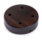 Cylindrical wooden 4-hole ceiling rosette set