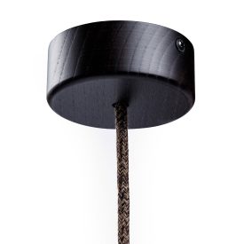   Mini cylindrical wooden ceiling rosette set with 1 central hole