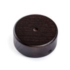 Mini cylindrical wooden ceiling rosette set with 1 central hole