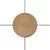 Mini cylindrical wooden 4-sided hole ceiling rosette set (connection box)